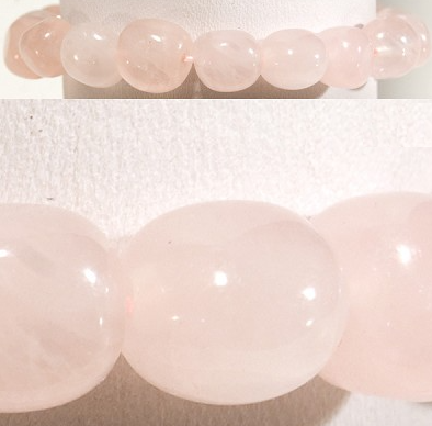 Semi-Precious Bracelet - Rose Quartz Nuggets