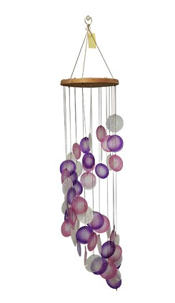 Wind Chime - Purple & Pink Shell