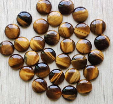 Stone Cab - Tiger Eye Rounds - 18 mm