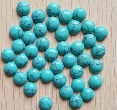 Stone Cab - Turquoise Howlite Rounds - 8 mm